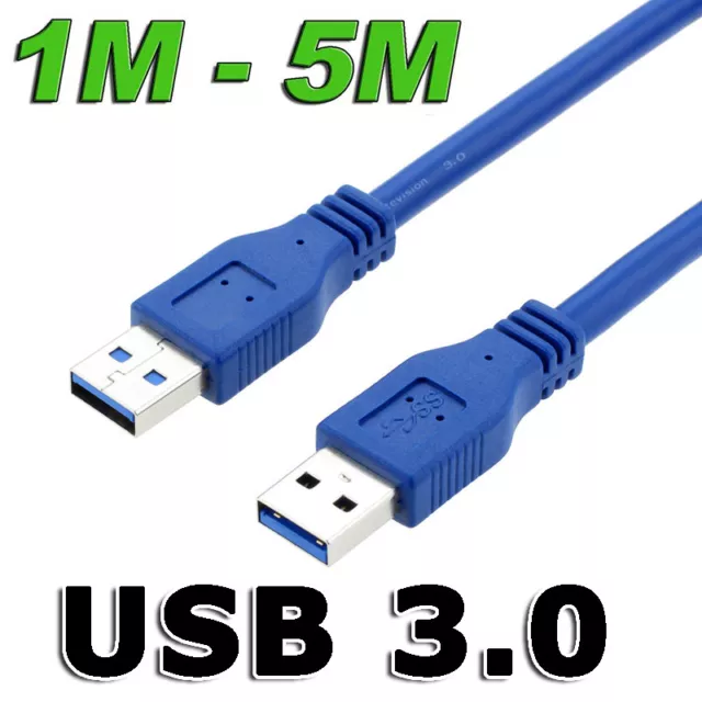 High Speed USB 3.0 Extension Data Cable Long Male Cord for Laptop PC Computer