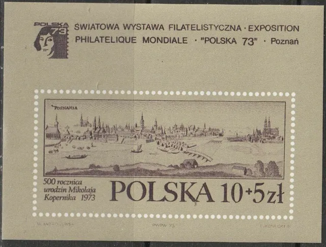 Polen Block 56 postfrisch Internationale Briefmarkenausstellung POLSKA 73 Posen8
