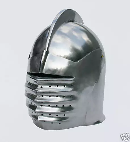 Ritter Visier Helm Rüstung Mittelalter Reenactment Larp Fantasy Turnier sca R11