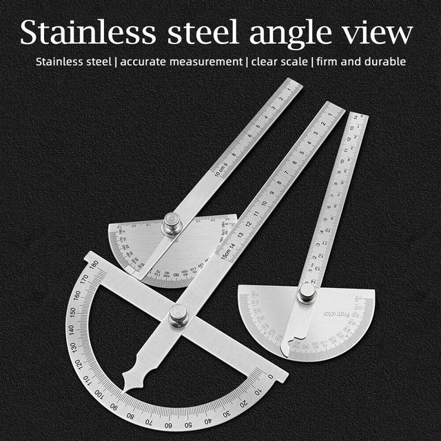 Goniomètre Multifonction 4 Volets - Profileur Pour Angles, Bois, Plafonds Et Construction