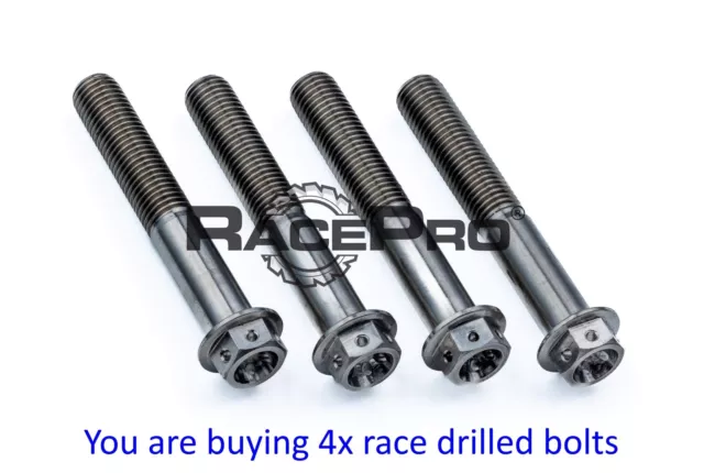 4x Kawasaki Titanium Brake Caliper Bolts ZX10R BF-CF (2011-2015) - 7 Colours