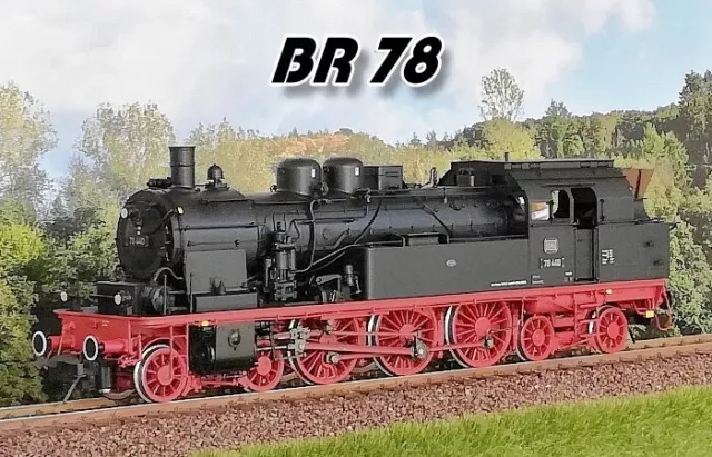 MBW Échelle 0 Locomotive à Vapeur Br 78 440 DB Métal Son Numérique 1:45