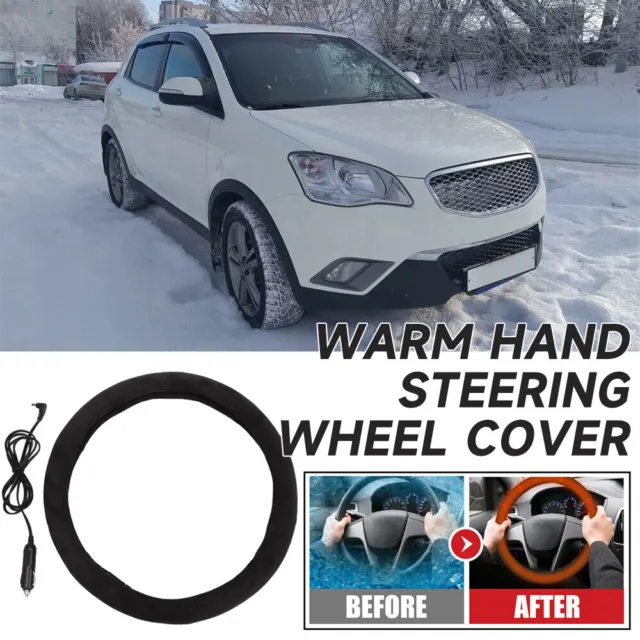 WINTER HAND WARMER Wheel Cover Heated Steering Wheel Cover Car