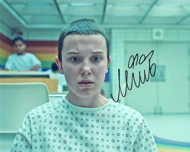 A fantastic 10x8 Autographed Photo of Millie Bobby Brown & CoA