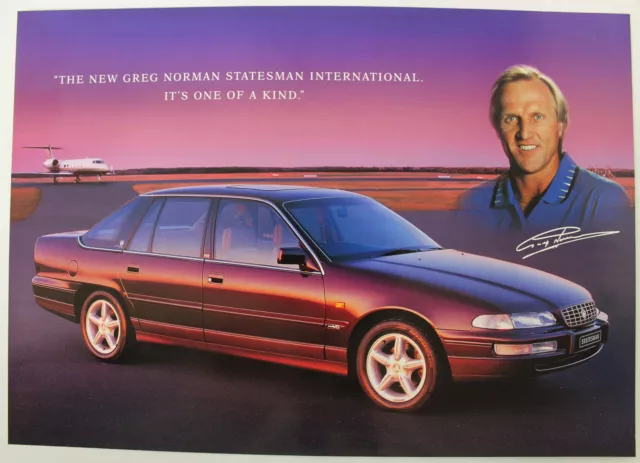 New Original Greg Norman Holden VS Statesman International Brochure Leaflet 3