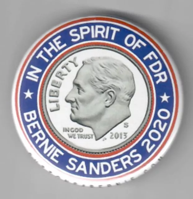 Official Grassroots Bernie Sanders 2020 Presidential Campaign Button