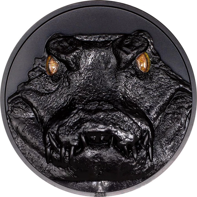 Palau 2023 10$ CAIMAN Hunters By Night 2 Oz silber Münze