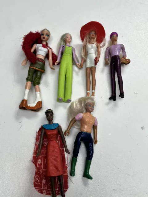 Barbie Doll Mini Figure 2000 Vintage Mcdonalds Happy Meal Toy 4.5 inches Bundle
