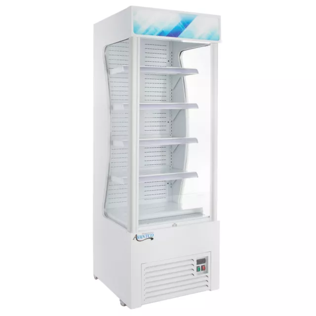 28" White Refrigerated Air Curtain Merchandiser