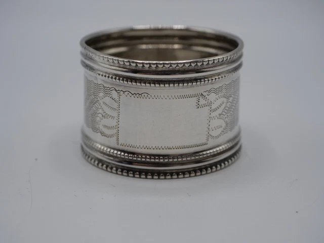 BEAU ROND DE Serviette En Argent Massif Poincon Minerve Aucune Gravure