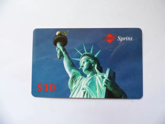 Telefonkarte USA Prepaid Calling Card Sprint Freiheitsstatue Lady Liberty