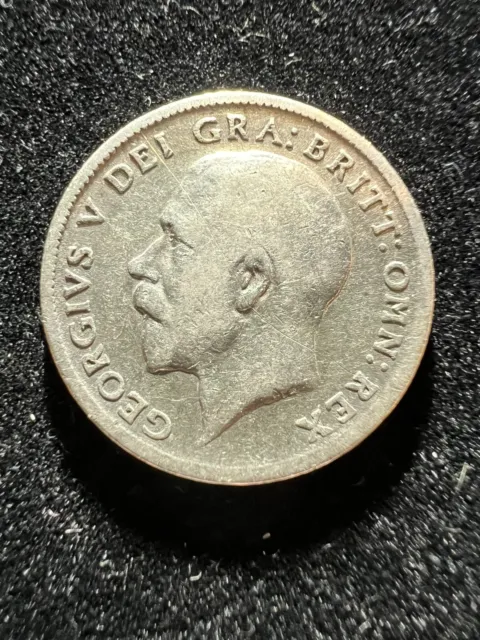1918 King George V Sixpence 6d British Sterling Silver Coin