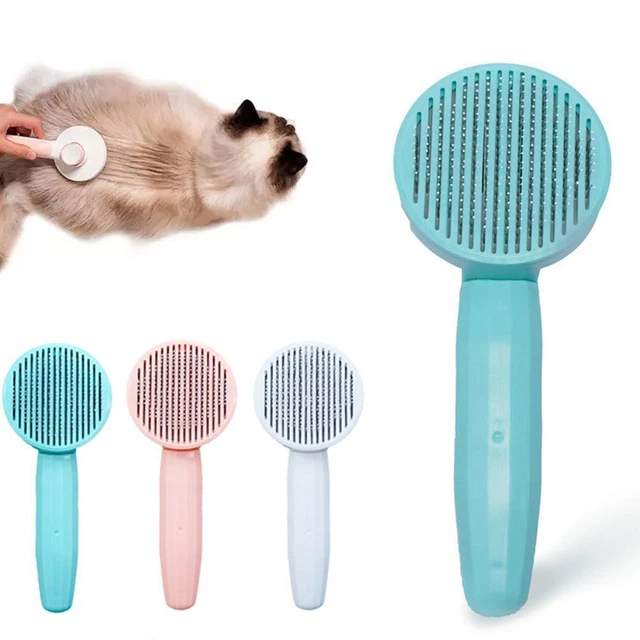 Pet Dog Cat Brush Grooming Slicker Cleaning Slicker Hair Brush Comb MassaB1 X8L9