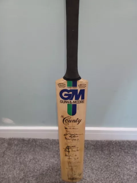 G&M England v West Indies 80's series signed cricket bat Clive Lloyd, Alan Lamb