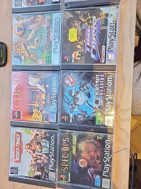 LOT 10 JEUX Sony PLAYSTATION 1 PS1 ( boîtiers cassés