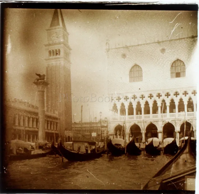 Italien Venedig Platz Wohl Markusplatz Effekt Eiskunstlauf, Foto Stereo Vintage