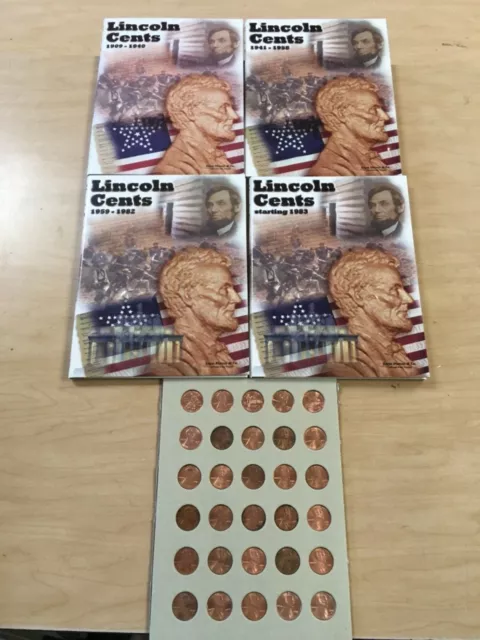 1909VDB  - 2022 Lincoln Cent Set; Wheat &Mem.; PDS; Circ.In Coin Folders!
