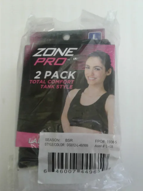 1 ZONE PRO Ladies Seamless Sports Bra's size Med / New without tag / Black  $6.99 - PicClick