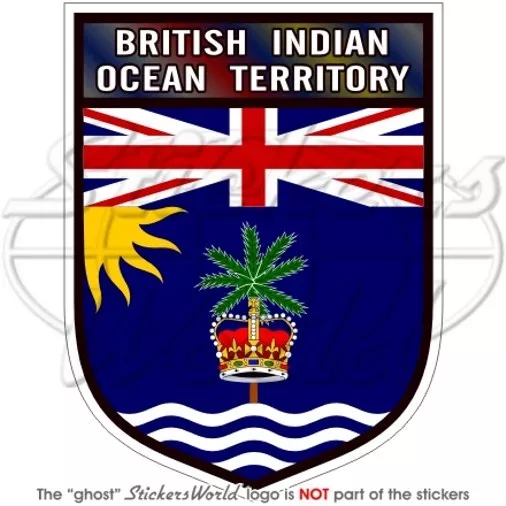 BRITANNIQUE OCÉAN INDIEN TERRITOIRE UK Écusson, 100mm Vinyl Autocollant