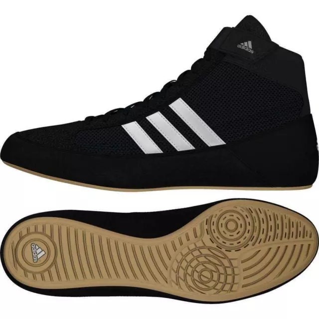 adidas Havoc Wrestling Shoes HVC Boxing Boots Trainers Mens Adult Black 3