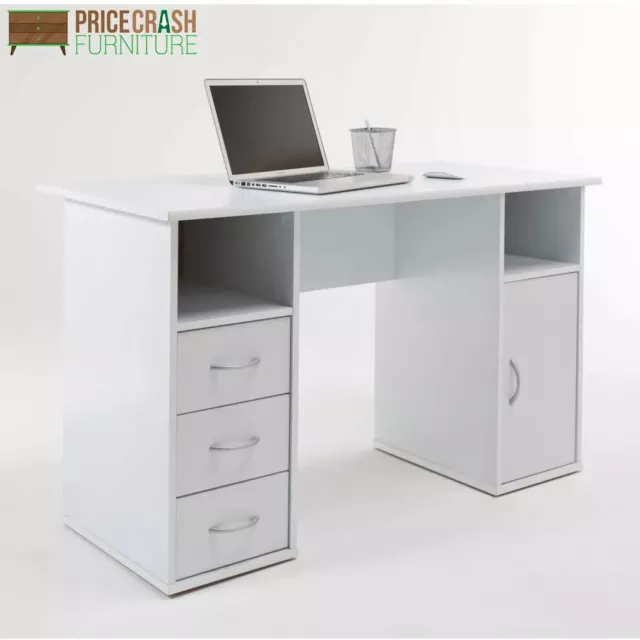 Alphason Maryland Computer Desk Workstation in White