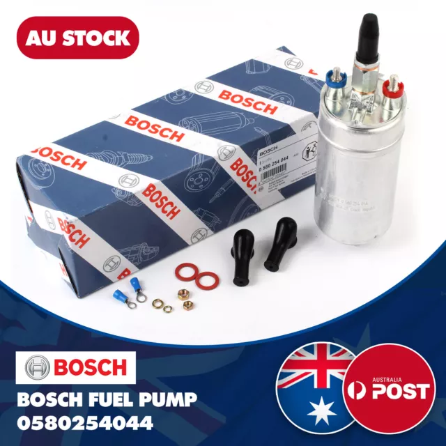 300LPH High Pressure Inline External Electric Fuel Pump Kit Bosch 044 0580254044