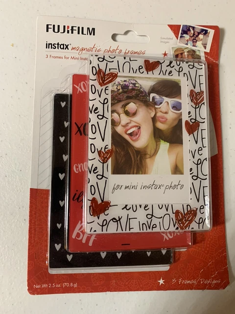 FUGIFILM Instax Magnetic Photo Frames for 2 x 3" Instant Photos 3 Pack 3 designs
