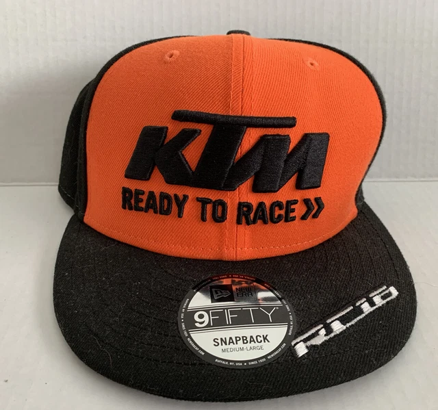 NWT New Era 9Fifty KTM Motorcycle Racing SnapBack Medium-Large Orange Black