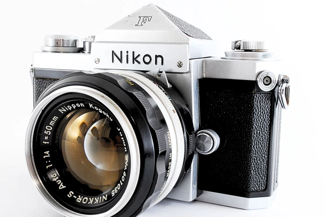 Nikon F Eye Level w/ NIKKOR-S Auto 50mm F/1.4 Standard Lens JAPAN [Near MINT]231