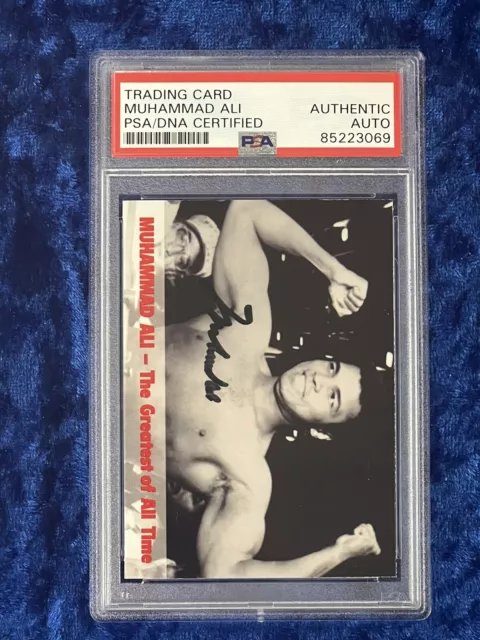 Muhammad Ali! Boxing Goat! Legendary Autographed Card! Psa Slabbed! 🥊👑🐐🔥