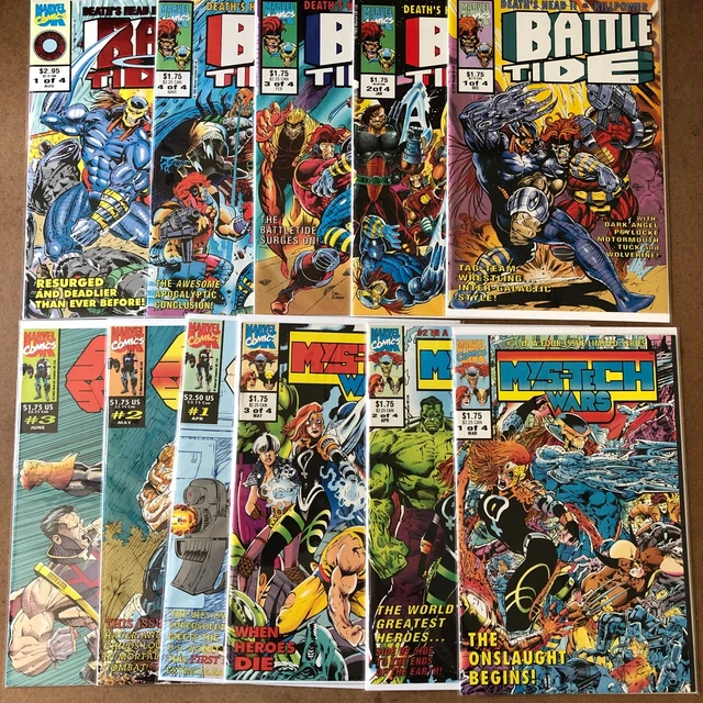Marvel Comics Uk Lot Of 11 (Nm) 1992 - Battle Tide Mys-Tech Wars Super Soldiers