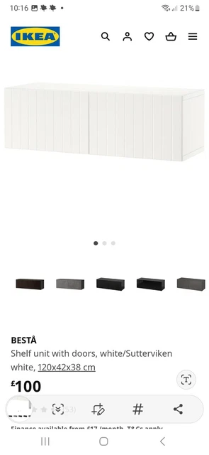 IKEA BESTA WALL unit £25.00 - PicClick UK