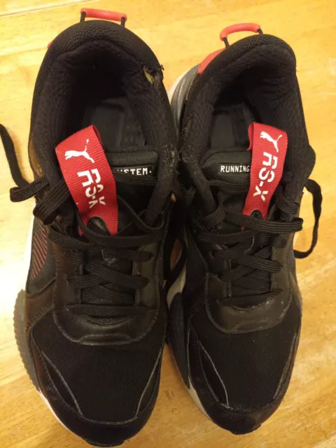 Puma RS-X black running shoe trainer UK size 9 Good condition