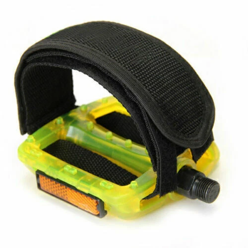 2Pcs/Set Black Pedal Straps FIXED GEAR FIXIE BMX PLAT FORM PEDALS Bicycle Bike
