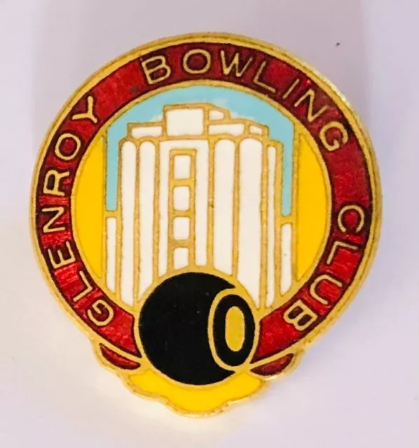 Glenroy Bowling Club Badge Pin Rare Vintage (L18)