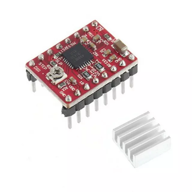 A4988 Stepper Motor Driver + Self-adhensive Heatsink for Reprap Prusa RED