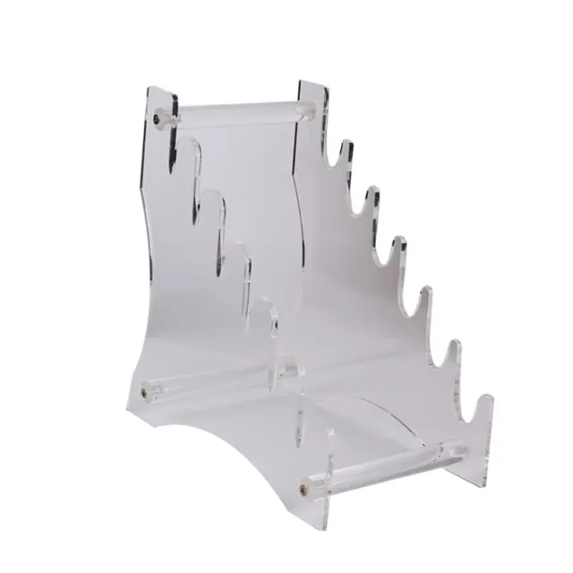 6 Slots Display Stand Clear Acrylic Display Rack Holder Pen Storage