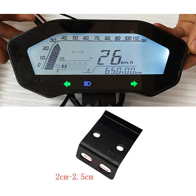 US Electric Bicycle Scooter Refit LCD Display Odometer Speedometer With Bracket