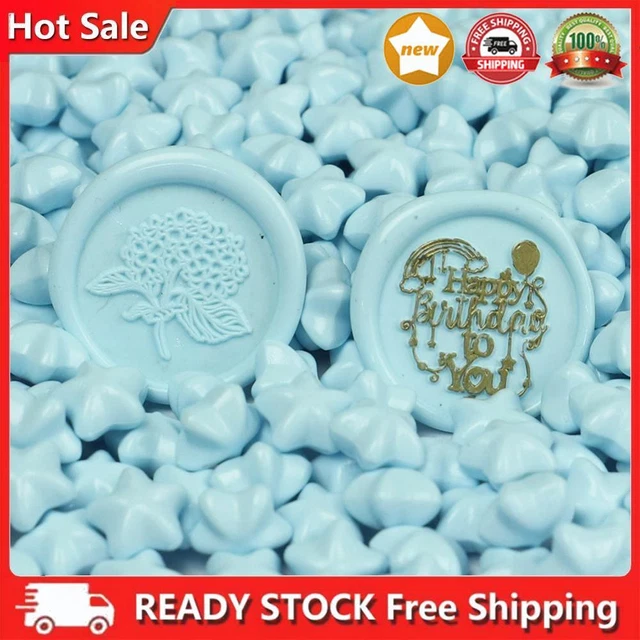 100pcs/Bags Vintage Locked Star Seal Wax Grain Fire Color Stamp U