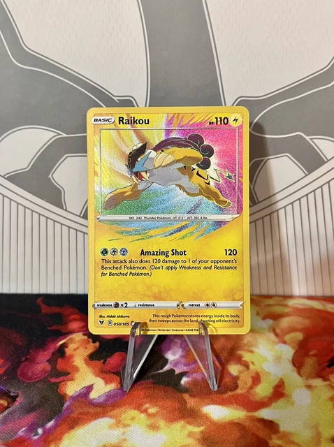 Pokémon TCG Raikou Vivid Voltage 050/185 Holo Amazing Rare
