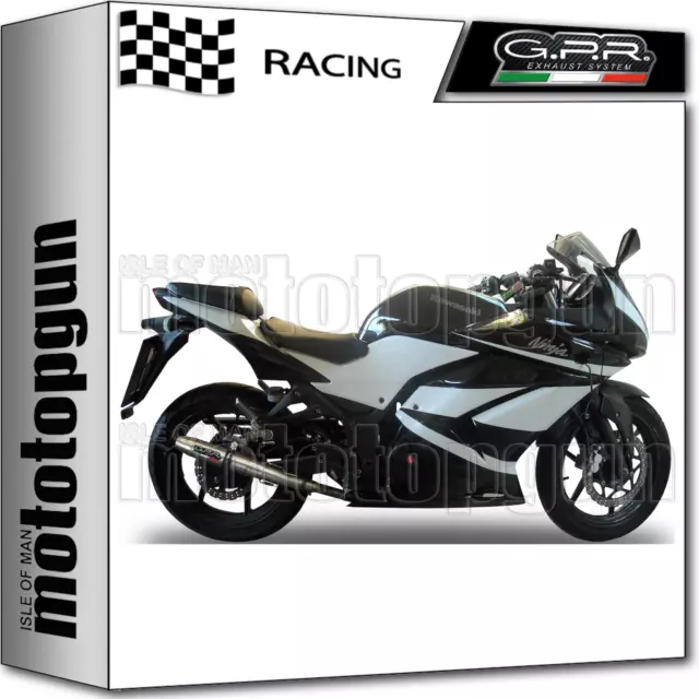 Gpr Scarico Race Deeptone Inox Kawasaki Ninja 250 R 2007 07 2008 08 2009 09