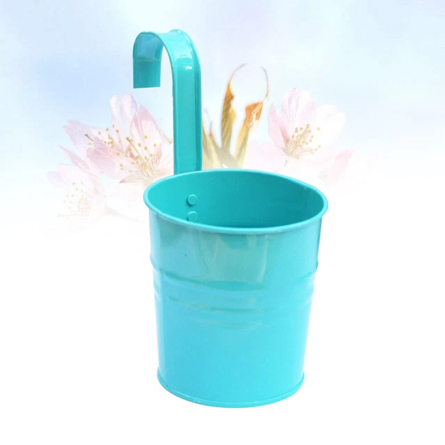 Pot De Fleur Vase À Fleurs Ferme Seau Colorées Planteur Crochet Baril