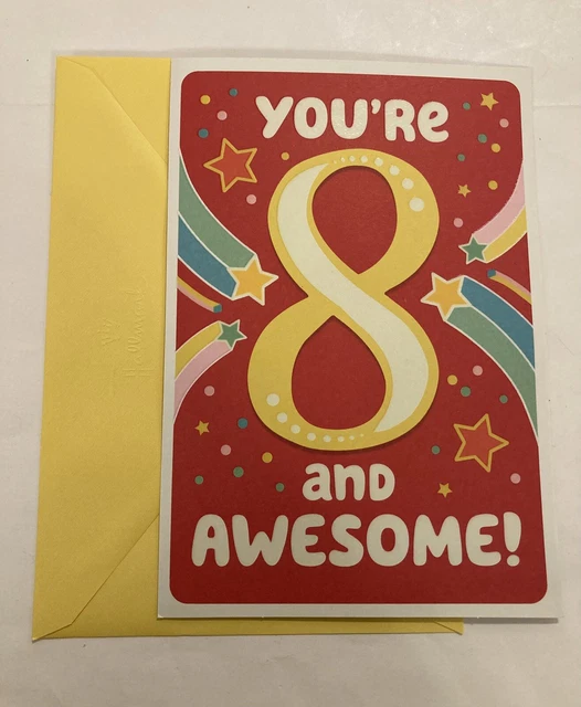 Hallmark Happy Birthday Card For 4 Year Old – "Four Happy Fun" With Glitter