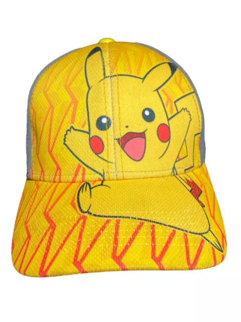 Pikachu Pokémon Hat Nintendo Game Player Cap Youth Yellow Gray Creatures Inc.