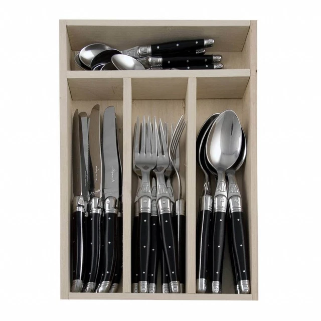 Set Posate 24 Pezzi Rising Sun - Acciaio Inox Grigio - Foto 13