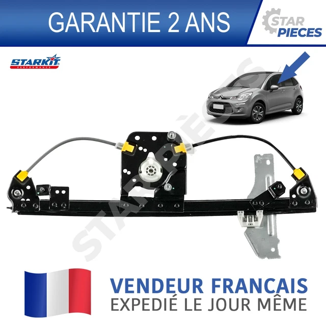 Mécanisme Lève-Vitre Électrique Avant Droit Passager Pour Citroën C4 I 5P 2004-2011 - Sans Moteur, Réf. 9222CQ - 10