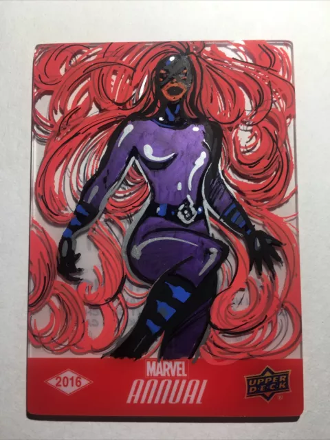 2016 Marvel Annual Medusa plexi sketch Melike Acar