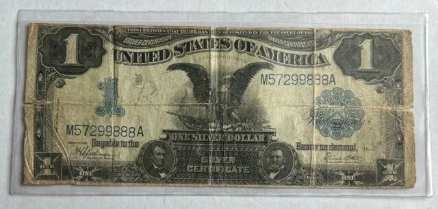 Usa Black Eagle Silver Certificate $1 1896