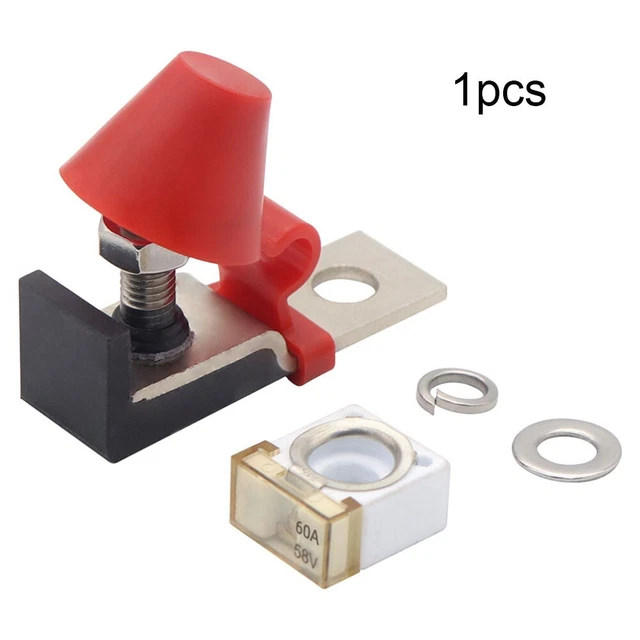 Fuse Holder Kit 100A 150A 200A 250A 58V 60A 6x2x4.7cm For Car Marine Boat