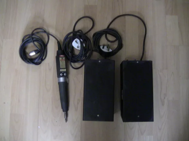 desoutter S5X2A 400 electric screwdriver fully working + 2x S1-36 power supply
